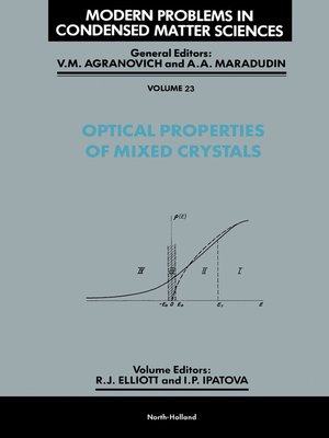 cover image of Optical Properties of Mixed Crystals
